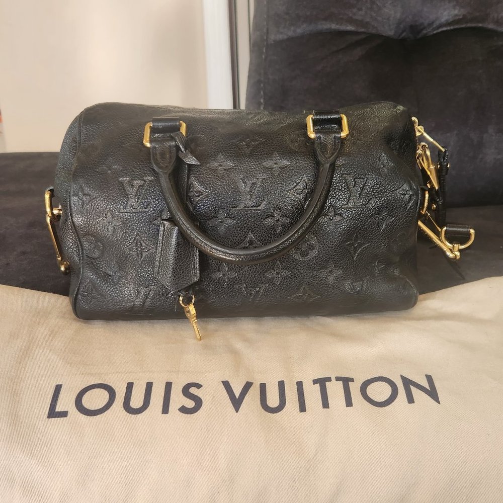 Louis Vuitton Speedy Bandoulier Empreinte Black